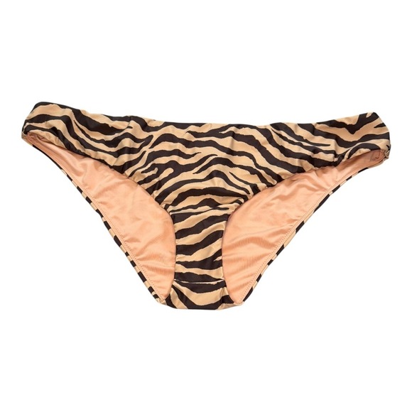 J. Crew Other - J. Crew Bikini Bottoms Zebra Print‎ Recycled Fabric Swimwear 3X